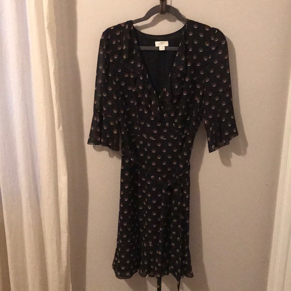 LOFT flutter sleeve dress